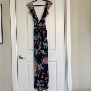 Yumi Kim navy floral jumpsuit